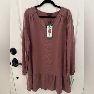 Buffalo David Bitton Women's Long Sleeve Mauve Dress